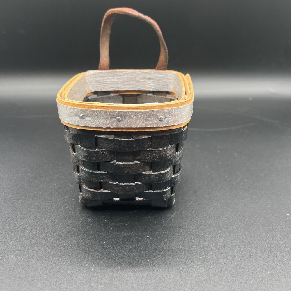 🧺Longaberger 1996 Chives Booking Basket w/Leather Handle – Refurbished